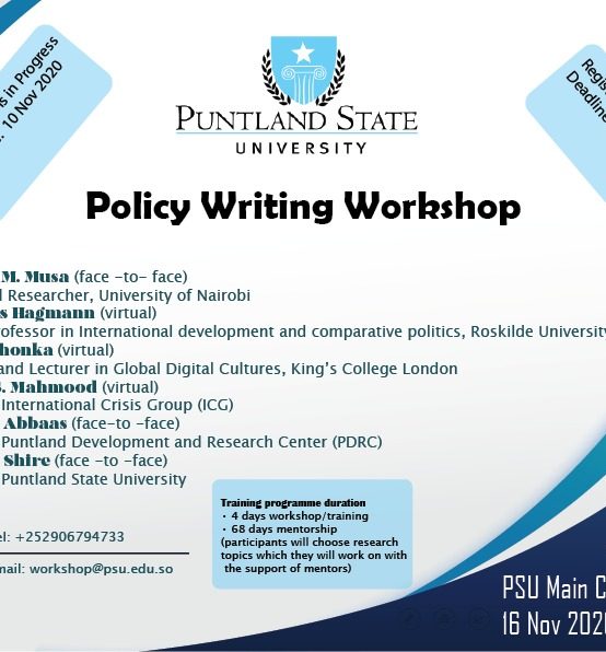 Policy Writing Workshop