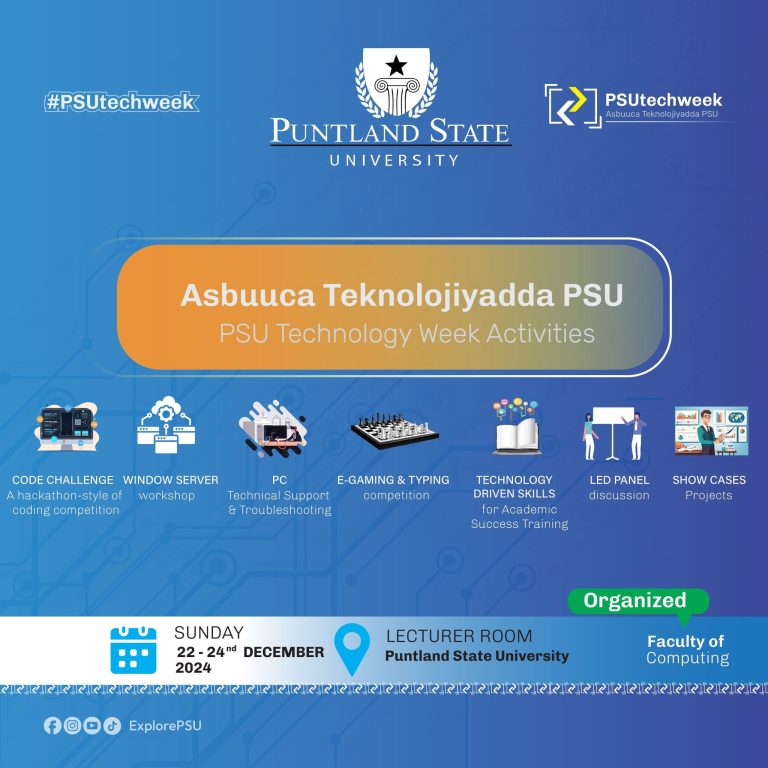 PSU Hosts Technology Week 2024: A Celebration of Innovation and Learning